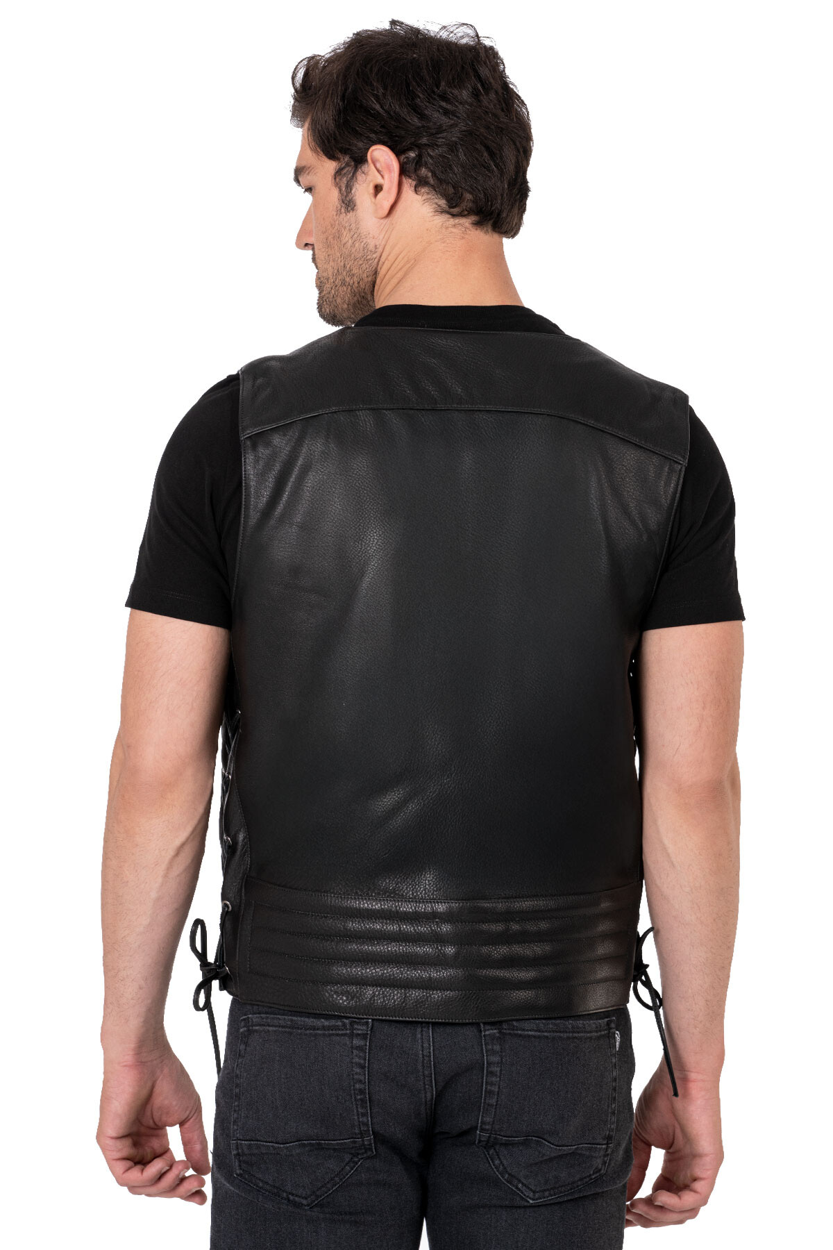 Dallas Leather Motorcycle Vest - 4