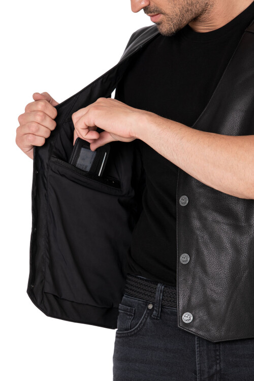 Dallas Leather Motorcycle Vest - 8
