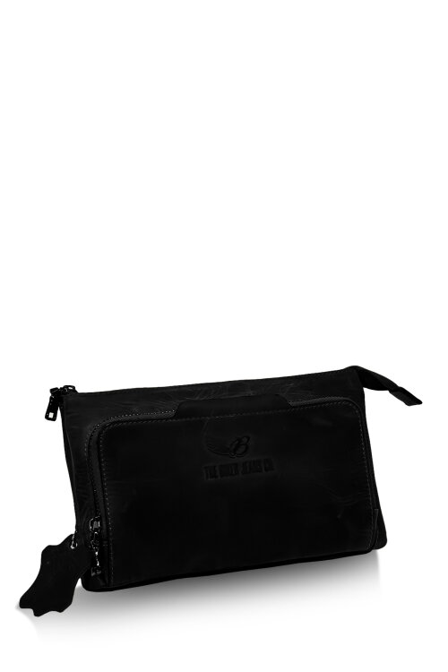 Detroit Black Hakiki Deri El Çantası - The Biker Jeans