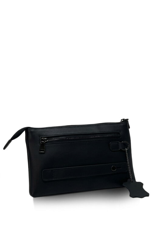 Detroit Black Hakiki Deri El Çantası - 2