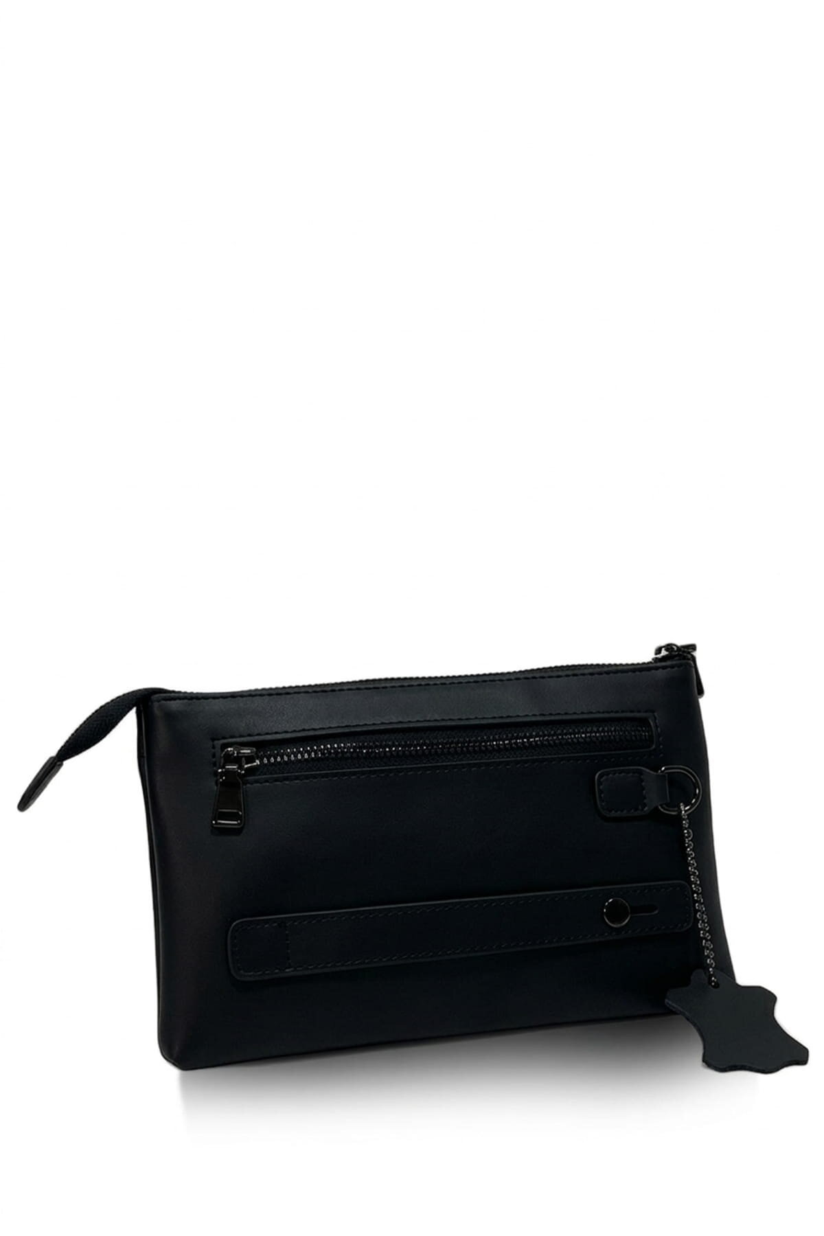 Detroit Black Hakiki Deri El Çantası - 2