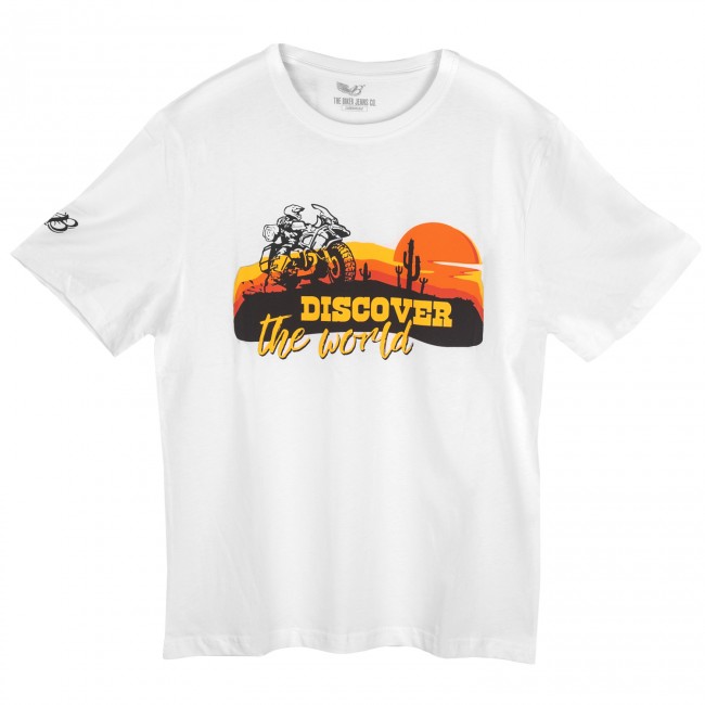 Discover the World Beyaz T-Shirt - Thumbnail