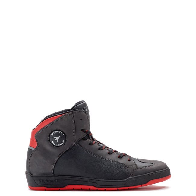 Stylmartin - Double WP Black & Red Armoured Motorcycle Shoes