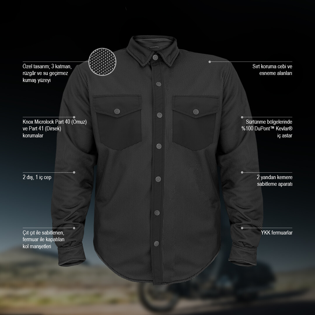 Eagle Armoured Motorcycle Shirt - 16