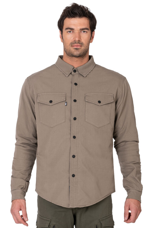 Eagle Beige Korumalı Motosiklet Gömleği Erkek - 3