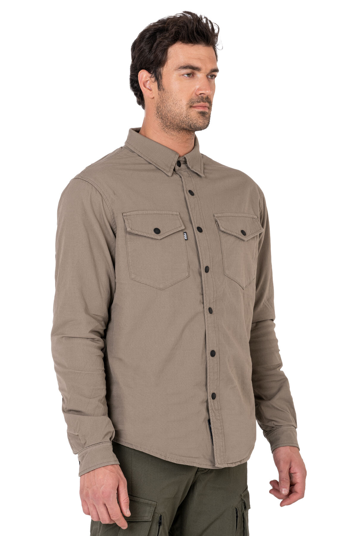 Eagle Beige Korumalı Motosiklet Gömleği Erkek - 1
