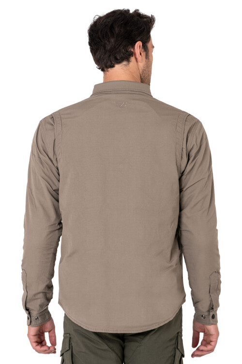 Eagle Beige Korumalı Motosiklet Gömleği Erkek - 7