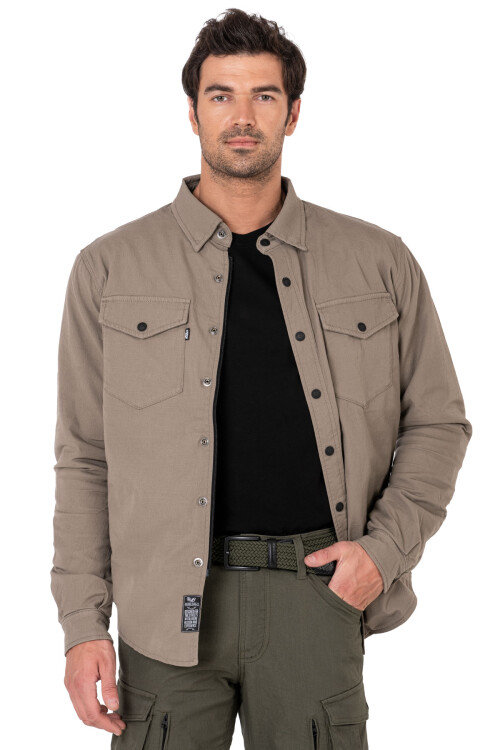 Eagle Beige Korumalı Motosiklet Gömleği Erkek - 5