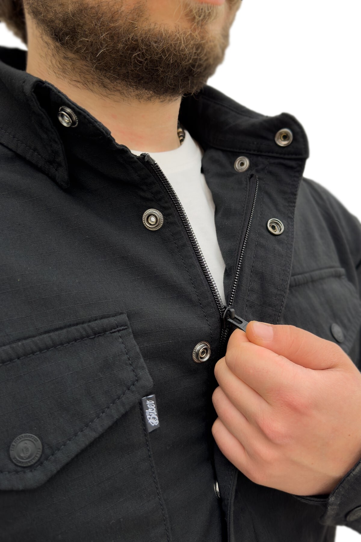 Eagle Black Armoured Motorcycle Shirt - 3