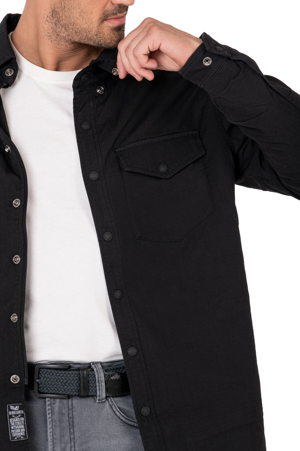 Eagle Black Armoured Motorcycle Shirt - 10