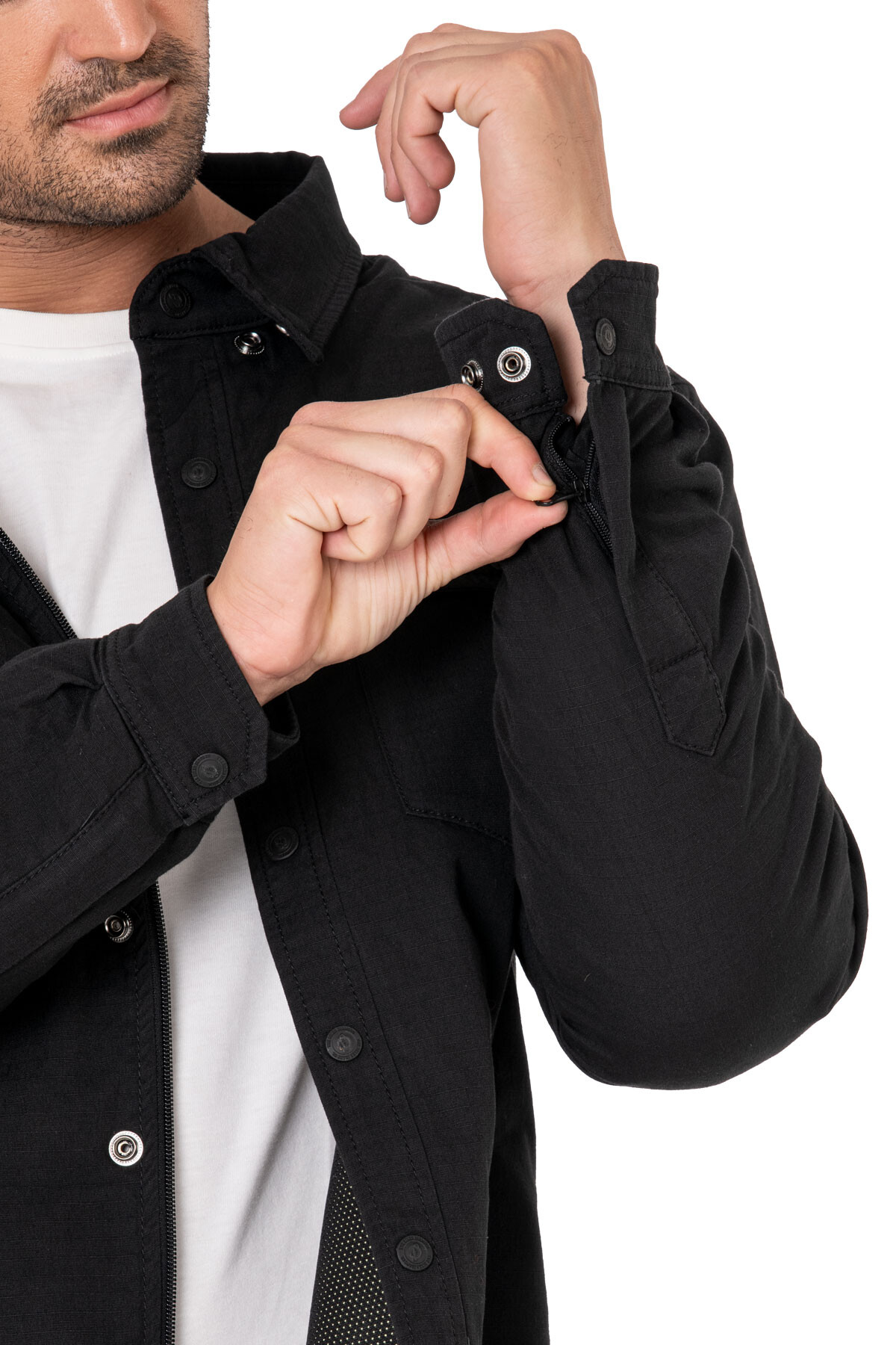 Eagle Black Armoured Motorcycle Shirt - 11