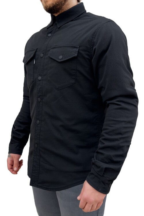 Eagle Black Korumalı Motosiklet Gömleği Erkek - 4