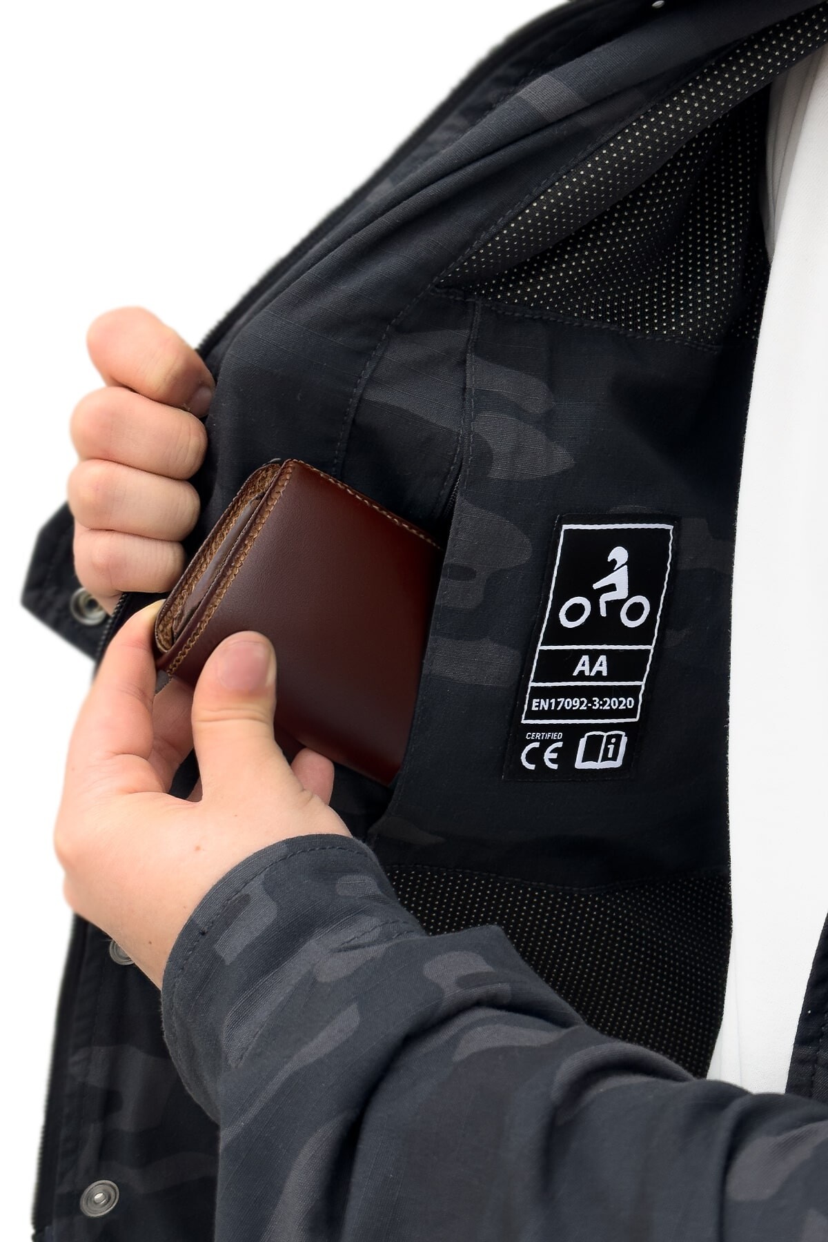 Eagle Black Korumalı Motosiklet Gömleği Erkek - 10