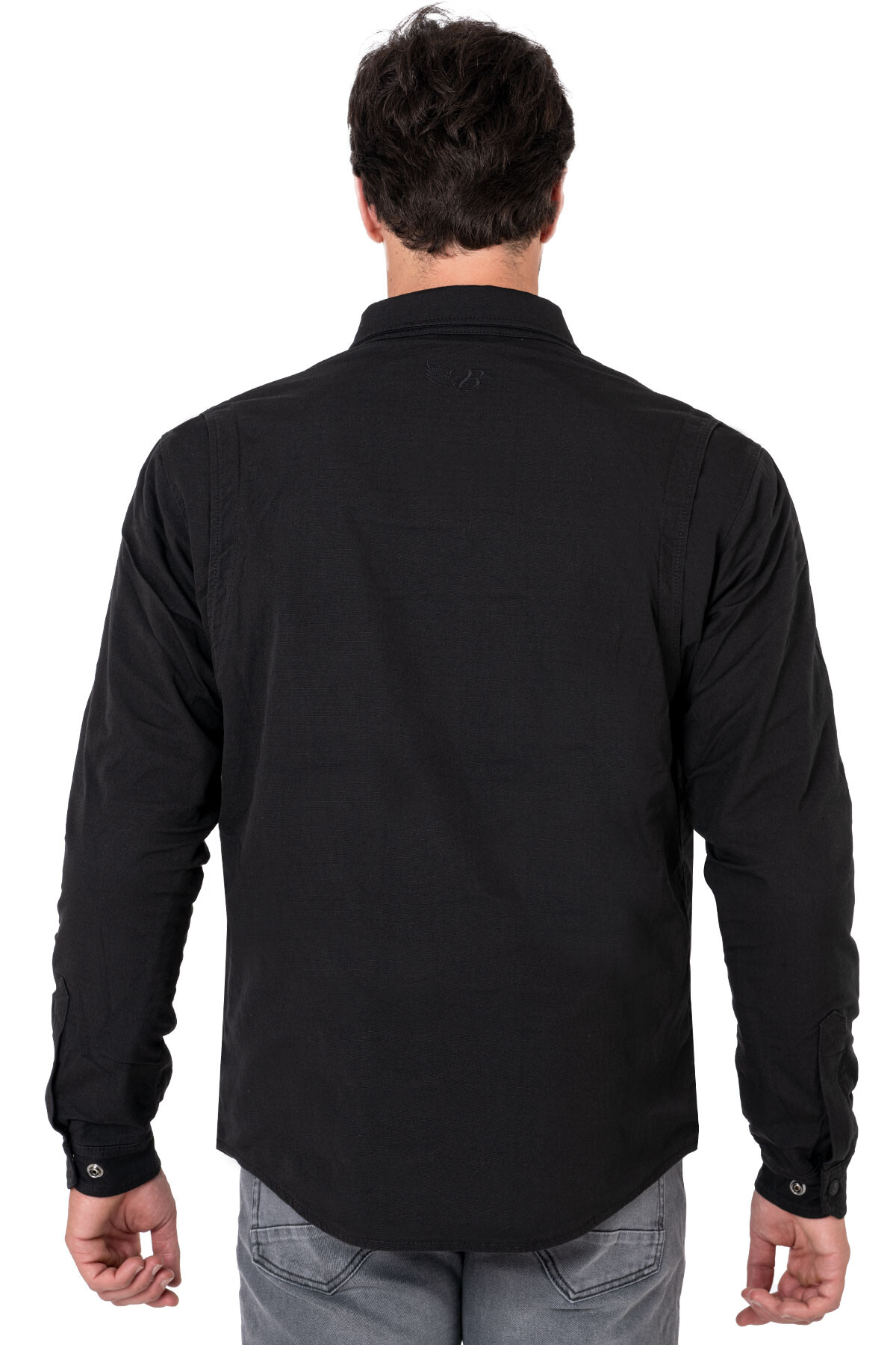 Eagle Black Korumalı Motosiklet Gömleği Erkek - 6