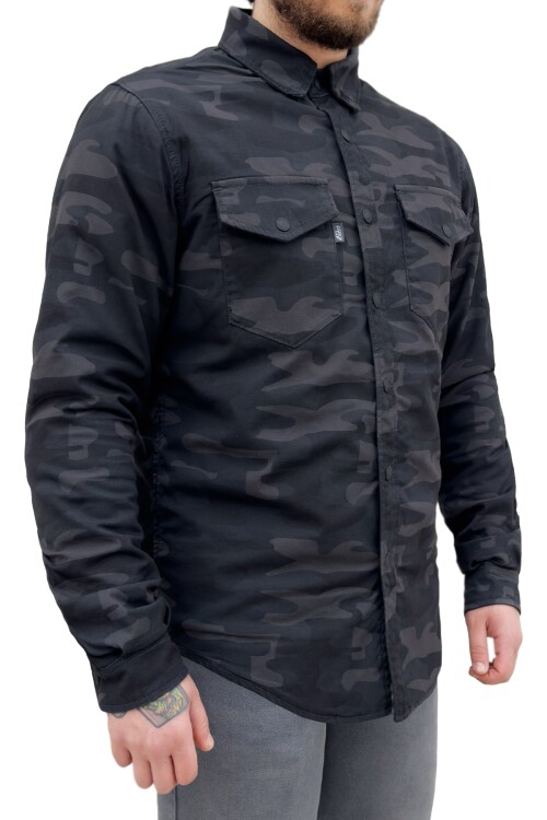 Eagle Camo Korumalı Motosiklet Gömleği Erkek - The Biker Jeans