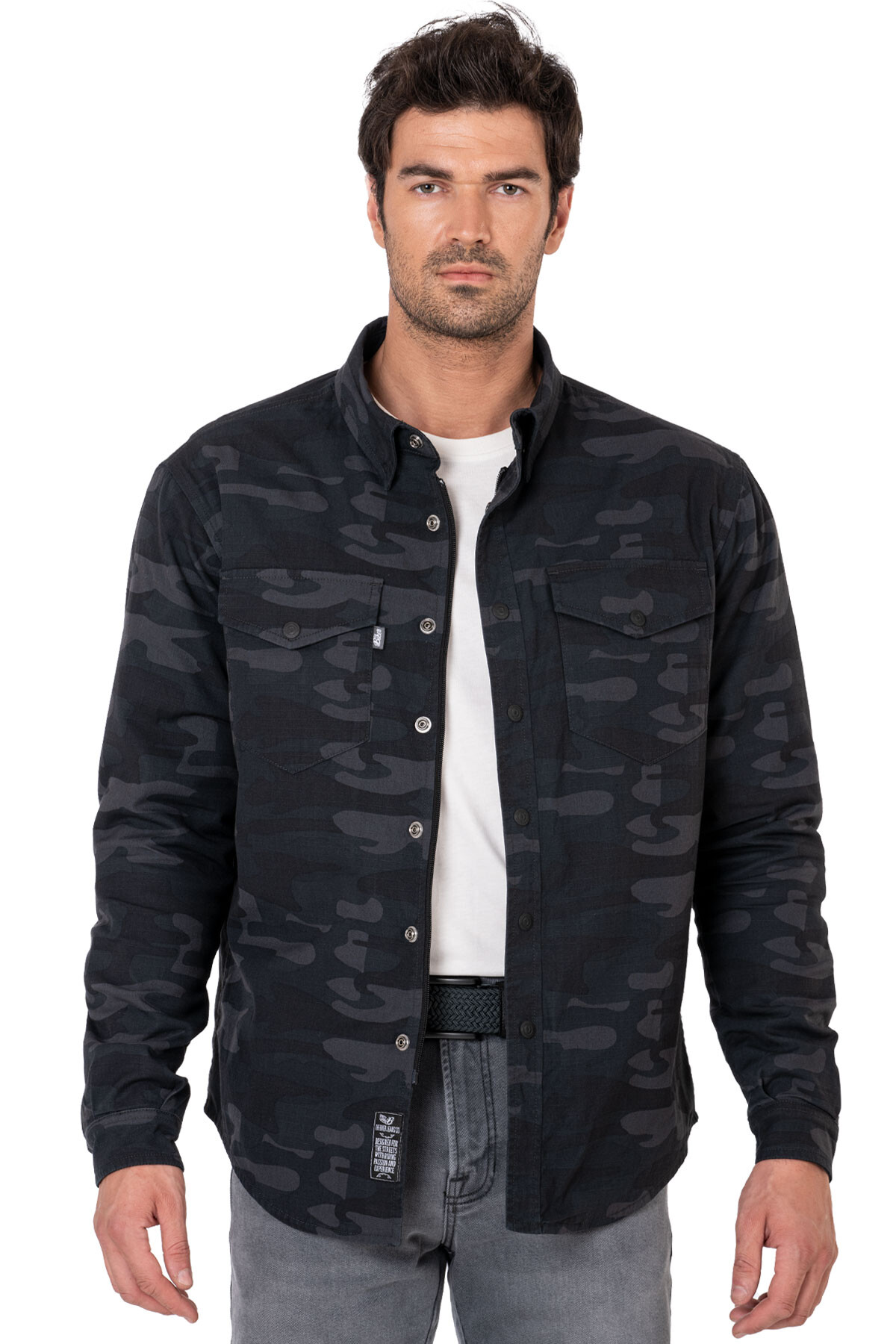 Eagle Camo Korumalı Motosiklet Gömleği Erkek - 4