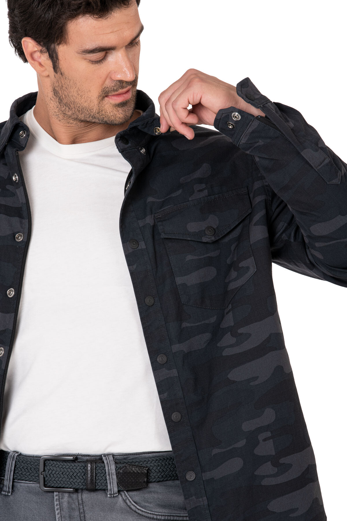 Eagle Camo Korumalı Motosiklet Gömleği Erkek - 15