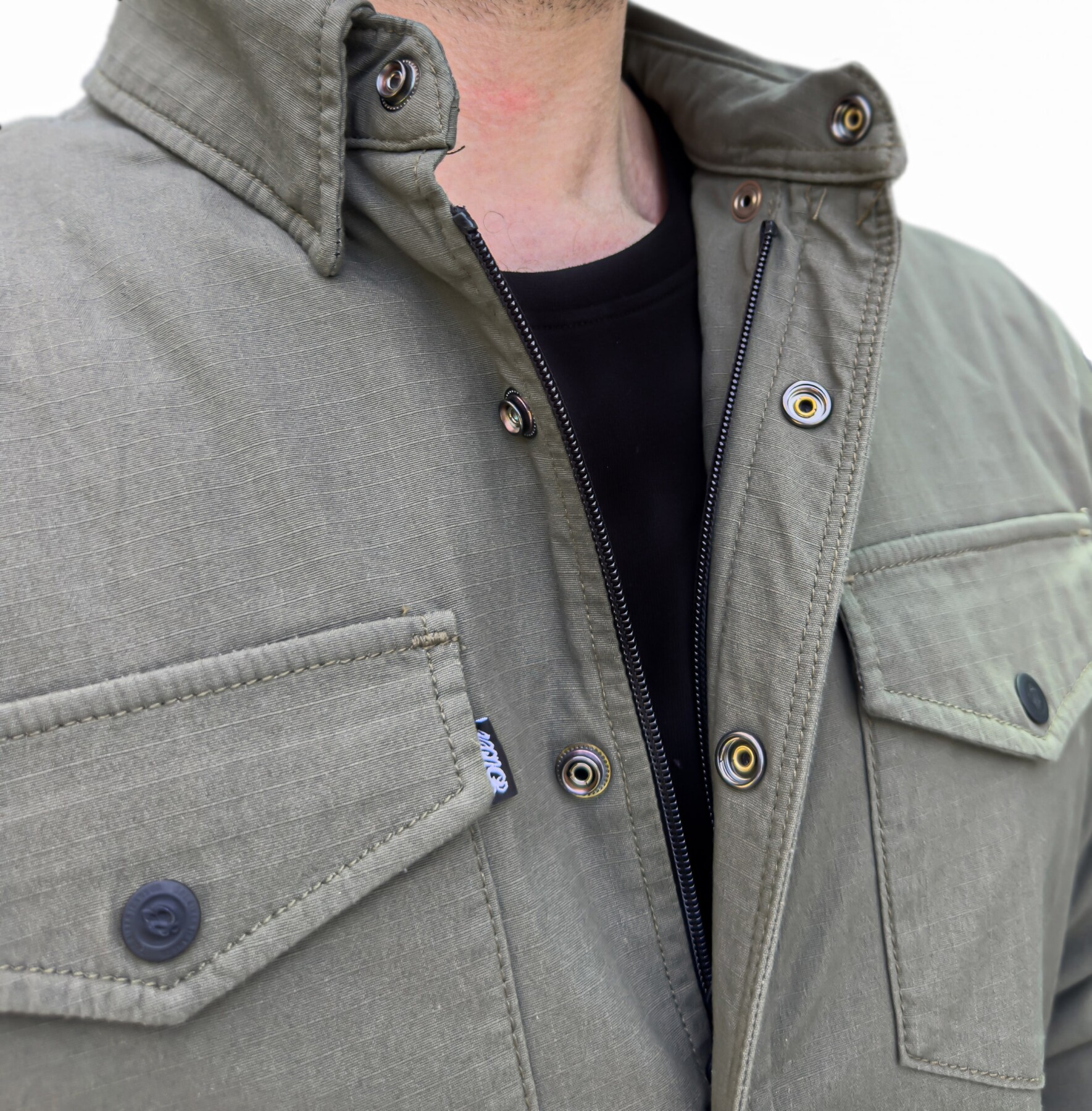 Eagle Khaki Armoured Motorcycle Shirt - 8