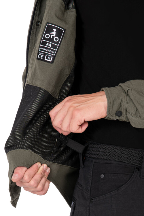 Eagle Khaki Armoured Motorcycle Shirt - 9