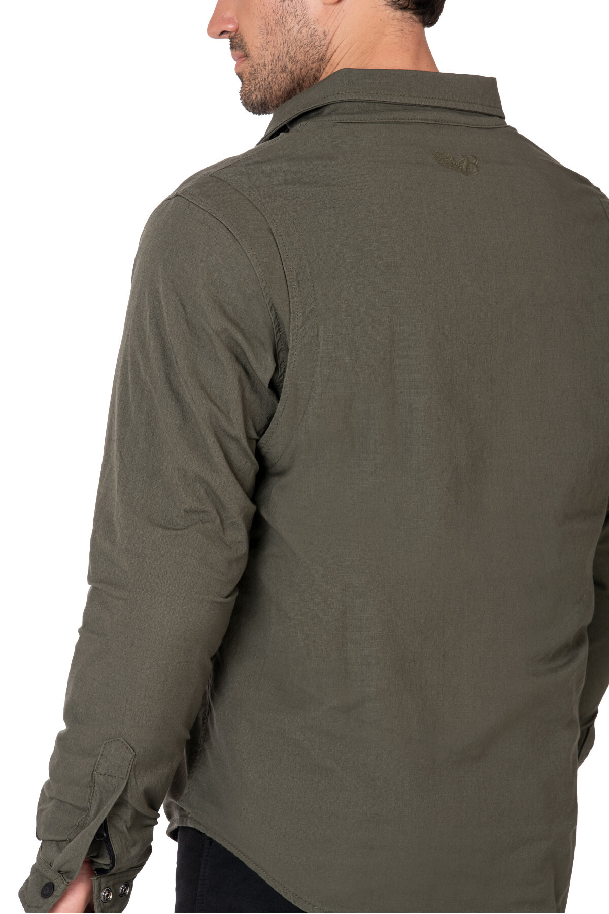 Eagle Khaki Armoured Motorcycle Shirt - 12
