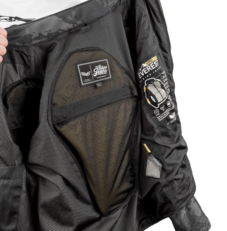 EVEREST WATERPROOF Antra Camo Korumalı Motosiklet Montu Erkek