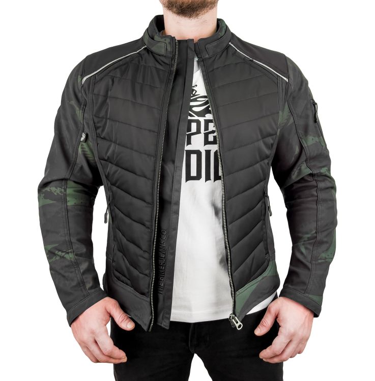 EVEREST WATERPROOF Khaki Camo Korumalı Motosiklet Montu Erkek - 4