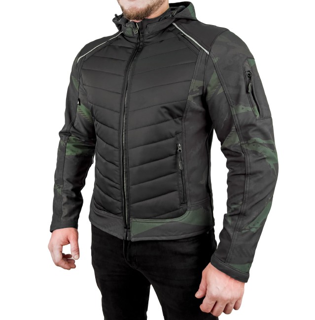 EVEREST WATERPROOF Khaki Camo Korumalı Motosiklet Montu Erkek - 5