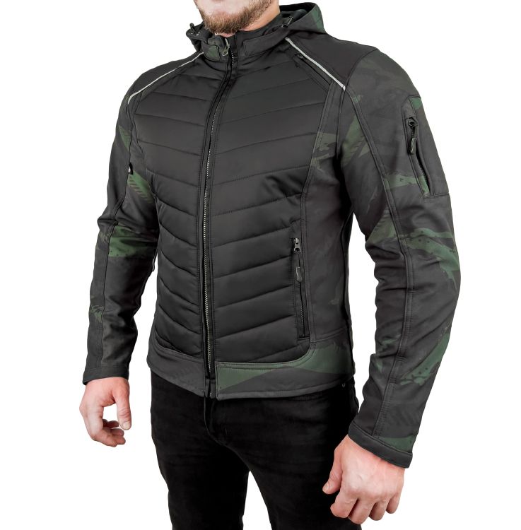 EVEREST WATERPROOF Khaki Camo Korumalı Motosiklet Montu Erkek - 5
