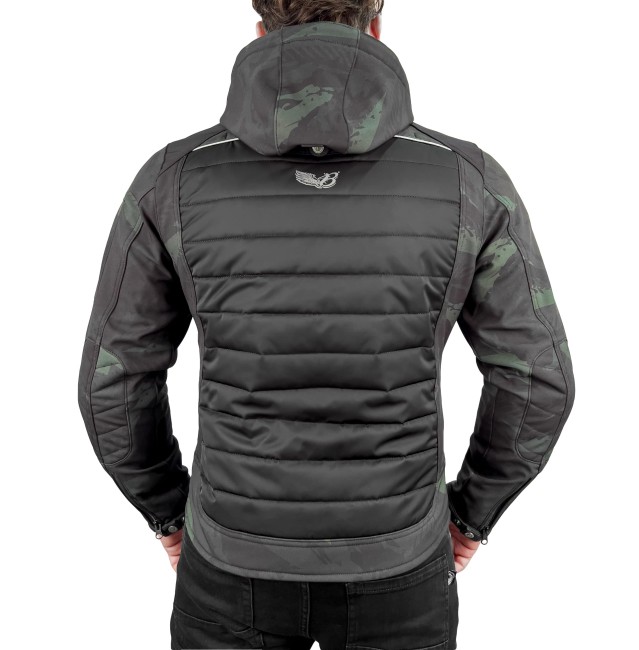 EVEREST WATERPROOF Khaki Camo Korumalı Motosiklet Montu Erkek - 6