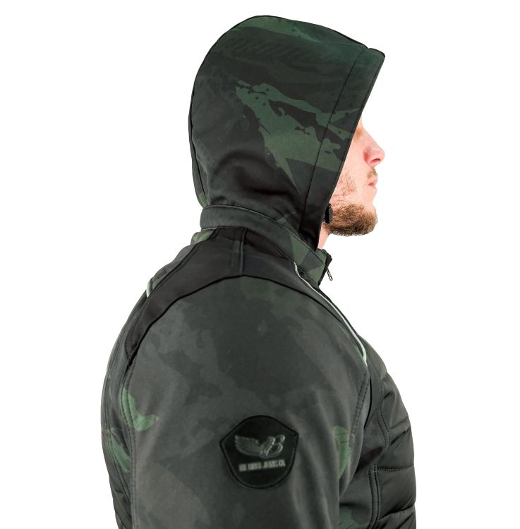 EVEREST WATERPROOF Khaki Camo Korumalı Motosiklet Montu Erkek - 7