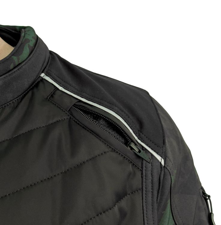 EVEREST WATERPROOF Khaki Camo Korumalı Motosiklet Montu Erkek - 9