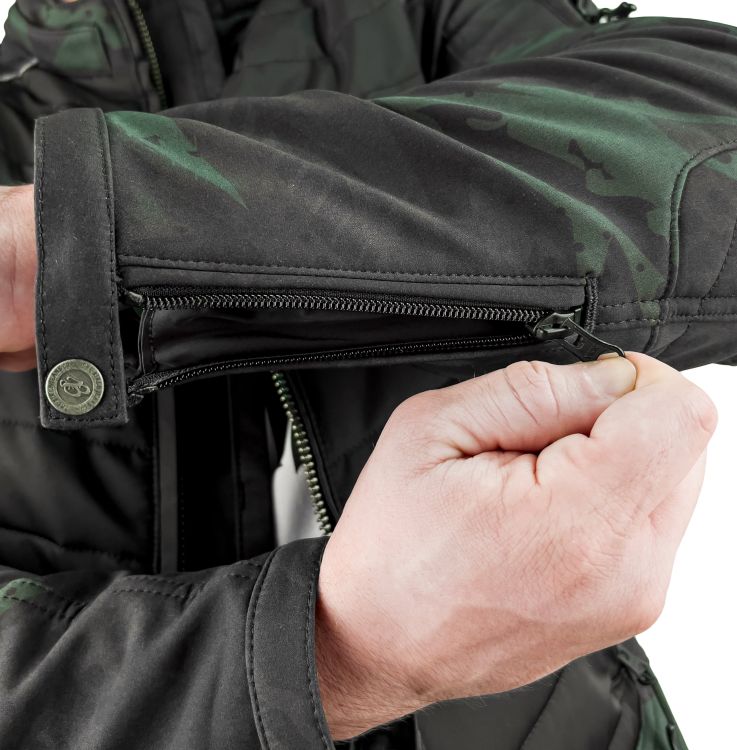 EVEREST WATERPROOF Khaki Camo Korumalı Motosiklet Montu Erkek - 12