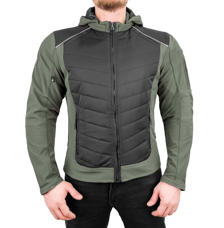 EVEREST WATERPROOF Multicolor Khaki Black Korumalı Motosiklet Montu Erkek - 3