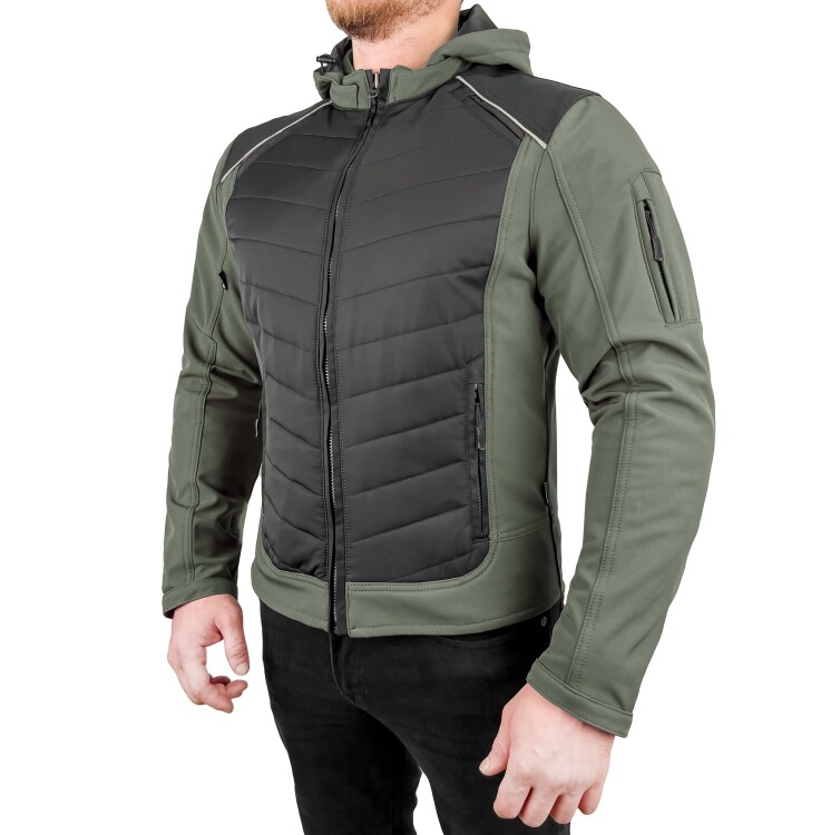 EVEREST WATERPROOF Multicolor Khaki Black Korumalı Motosiklet Montu Erkek - 5