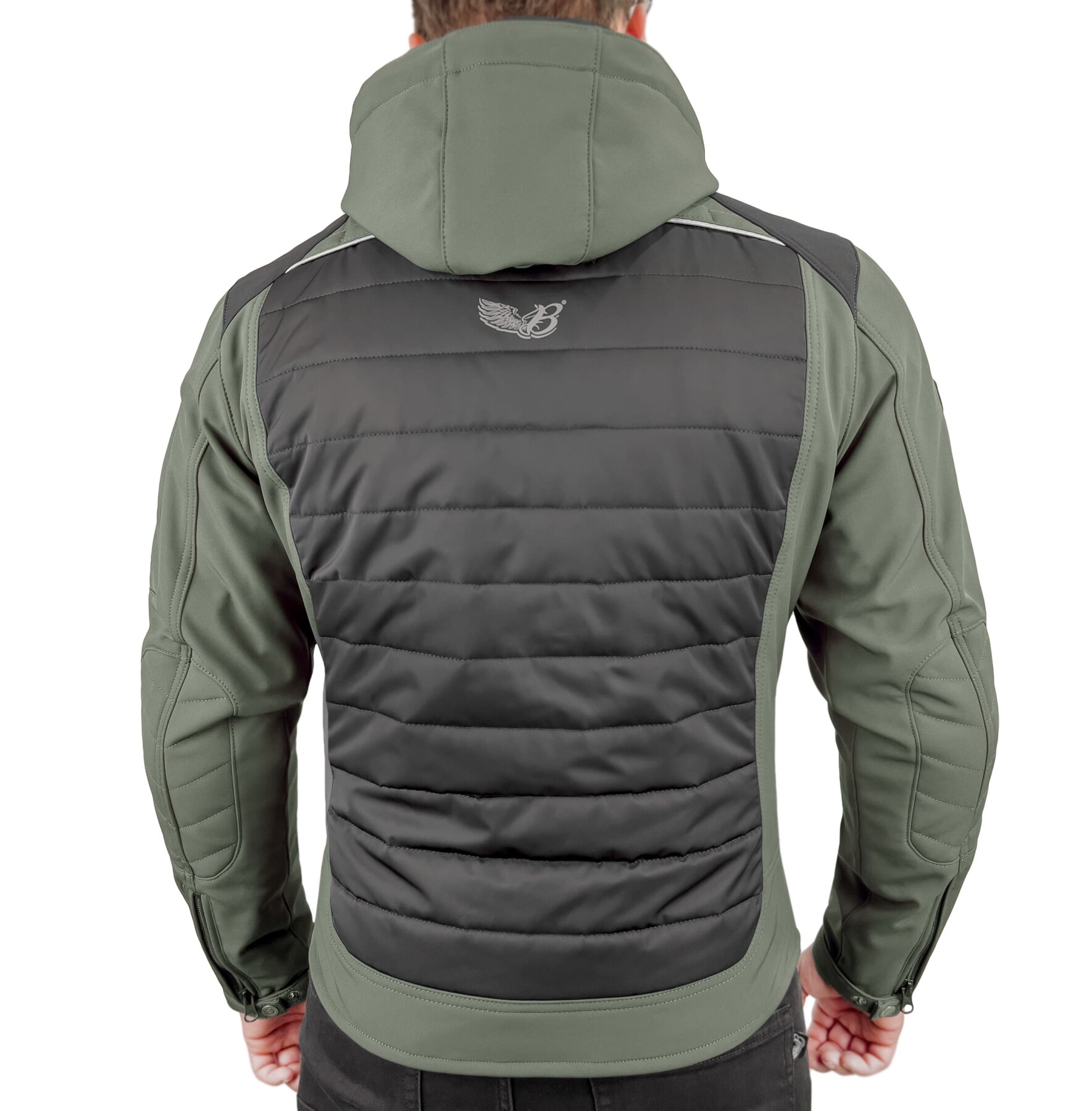 EVEREST WATERPROOF Multicolor Khaki Black Korumalı Motosiklet Montu Erkek - 6