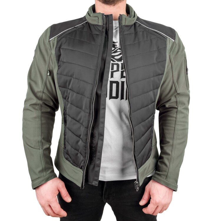 EVEREST WATERPROOF Multicolor Khaki Black Korumalı Motosiklet Montu Erkek - 4