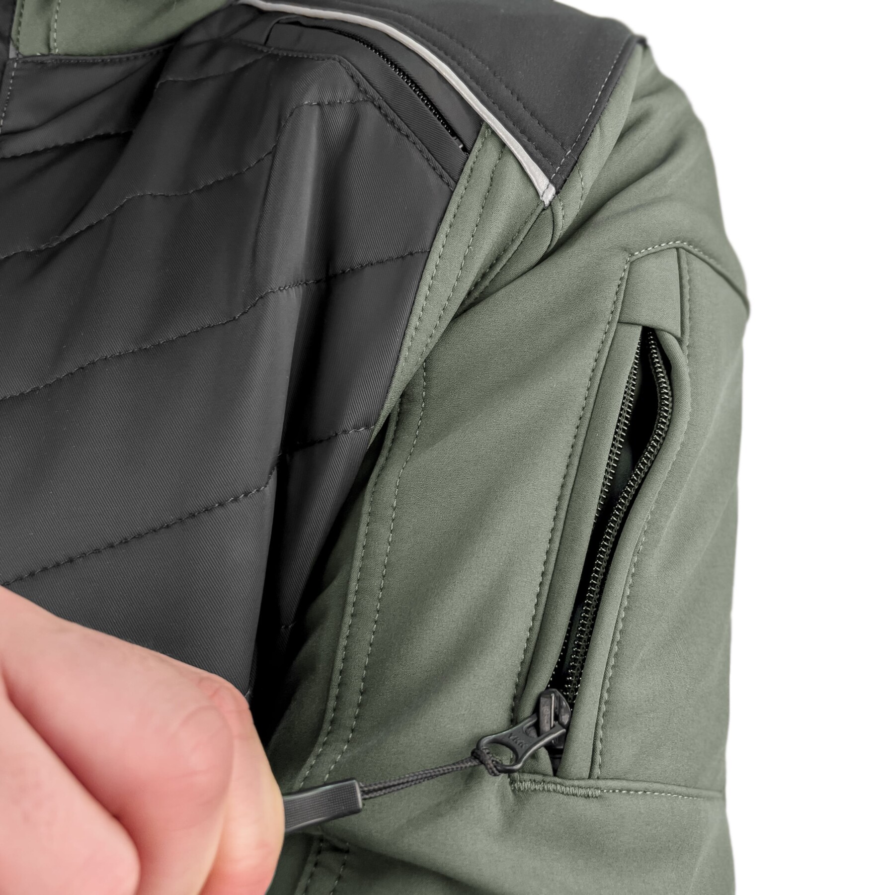 EVEREST WATERPROOF Multicolor Khaki Black Korumalı Motosiklet Montu Erkek - 9