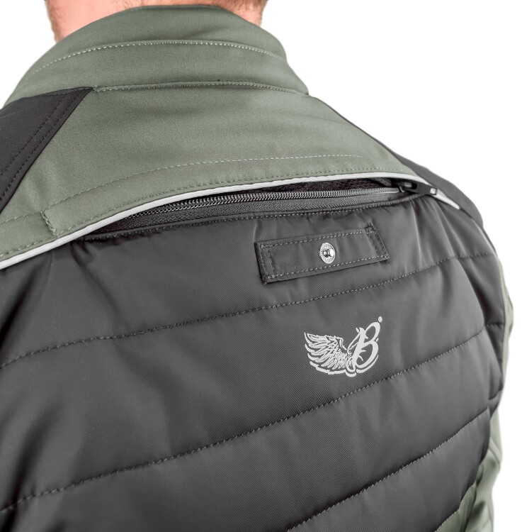 EVEREST WATERPROOF Multicolor Khaki Black Korumalı Motosiklet Montu Erkek - 11