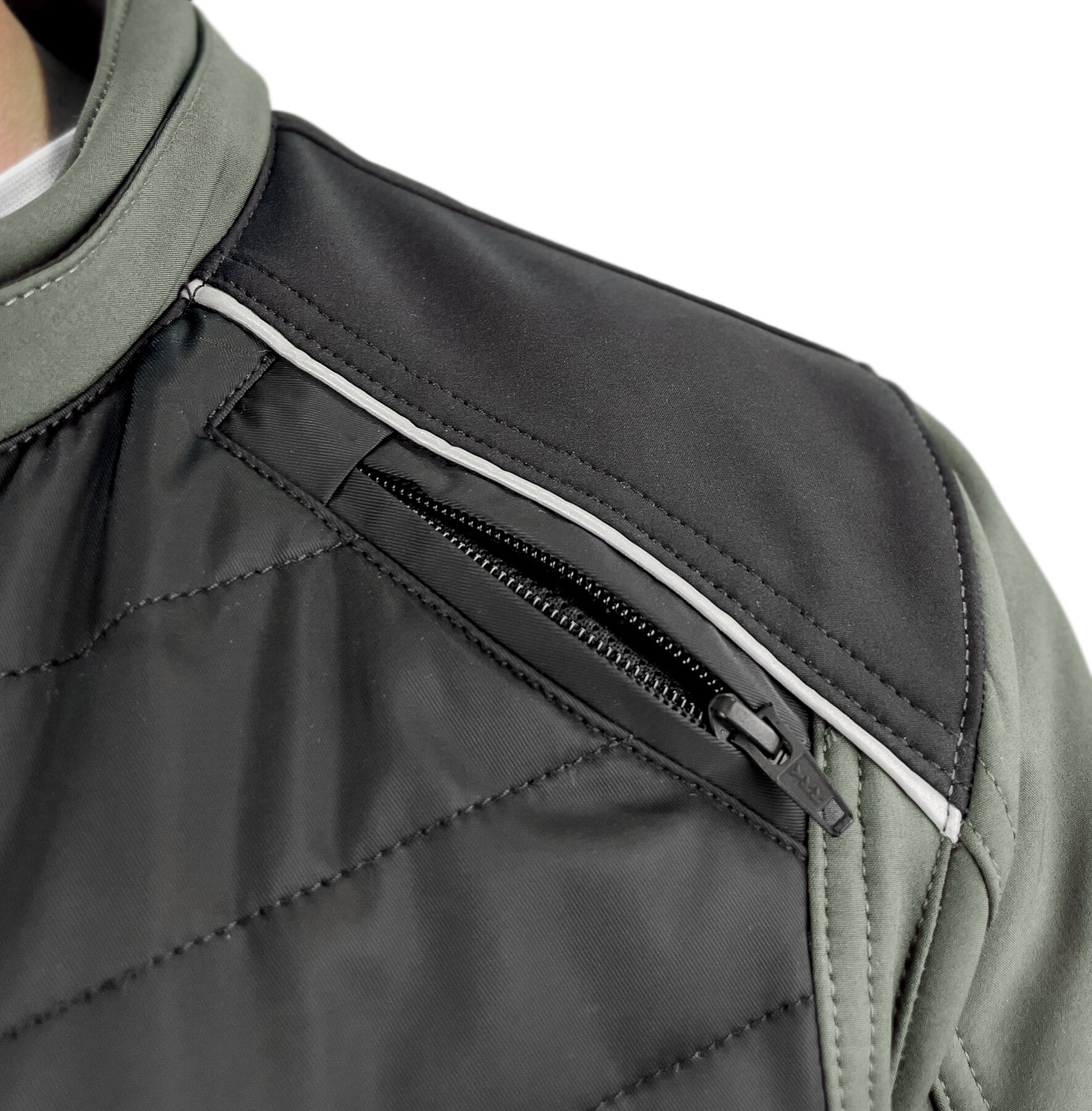 EVEREST WATERPROOF Multicolor Khaki Black Korumalı Motosiklet Montu Erkek - 10
