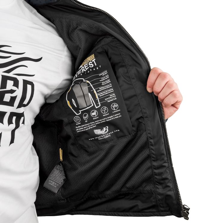 EVEREST WATERPROOF Petrol Camo Korumalı Motosiklet Montu Erkek - 13