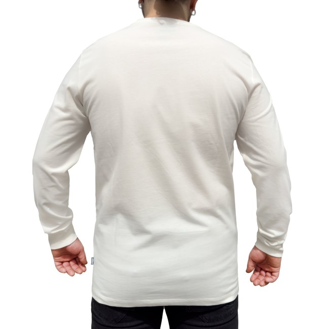 Everyway Soft Cotton Long Sleeve White T-Shirt - 2