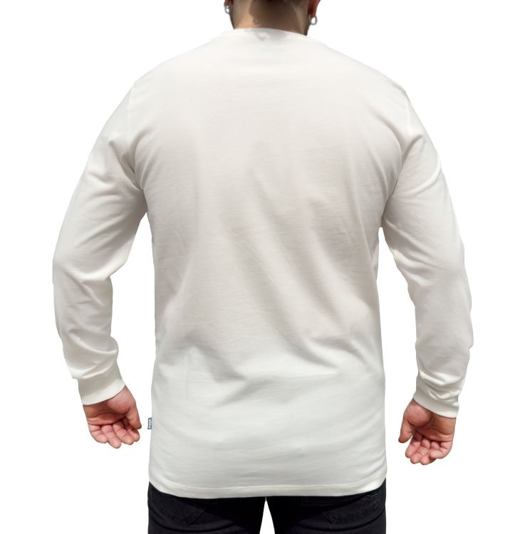 Everyway Soft Cotton Long Sleeve White T-Shirt - 2