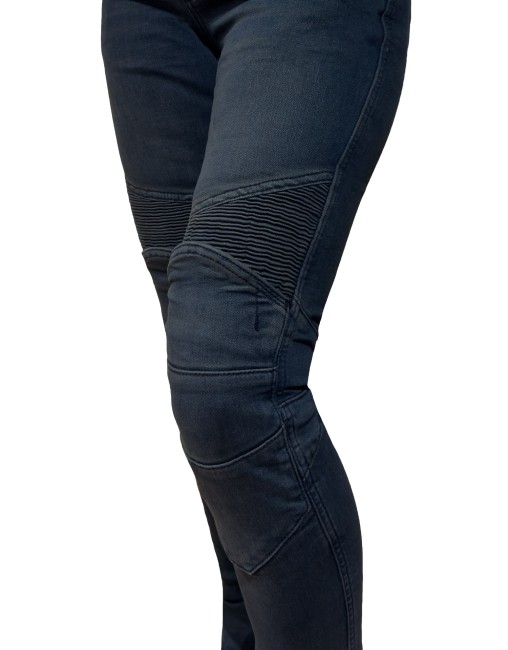 EVO Ultra Flexi Dark Blue Armoured Riding Jeans - Thumbnail