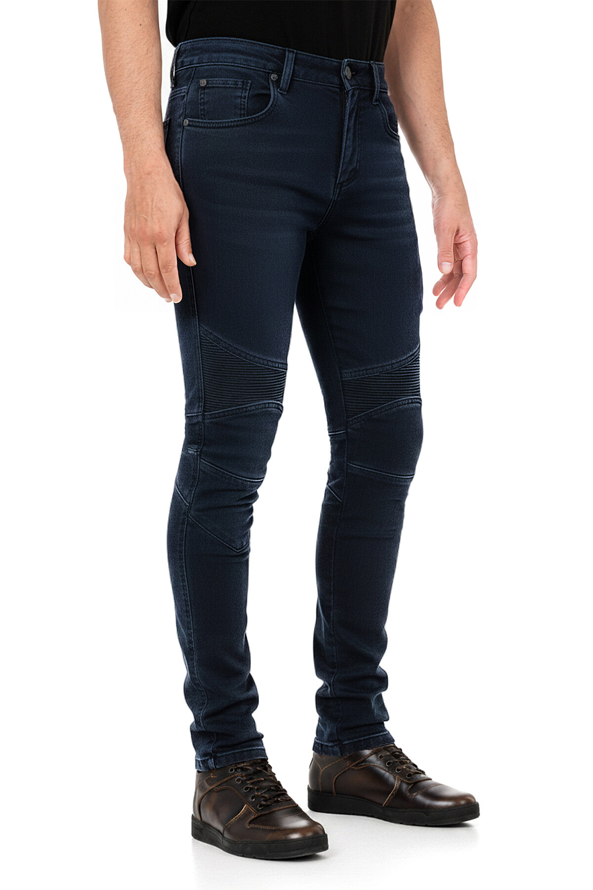 EVO Ultra Flexi Dark Blue Armoured Riding Jeans - 1