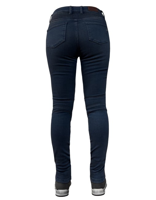 EVO Ultra Flexi Dark Blue Korumalı Motosiklet Kot Pantolonu Kadın - 5