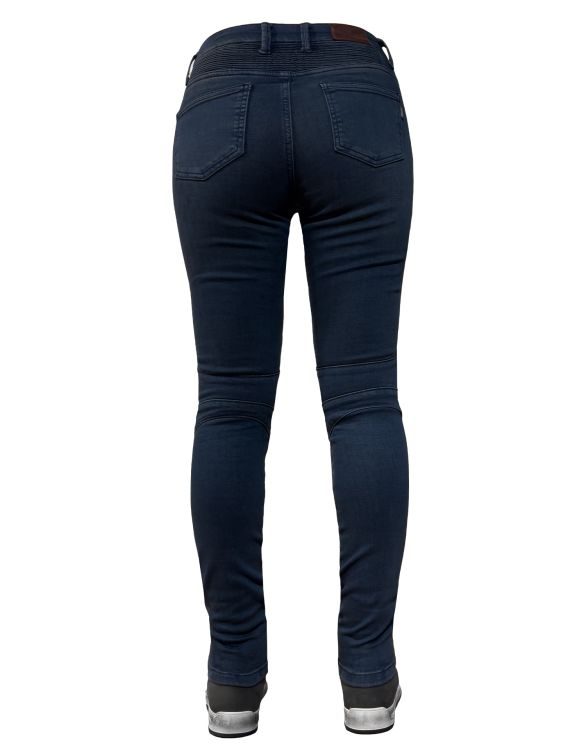 EVO Ultra Flexi Dark Blue Korumalı Motosiklet Kot Pantolonu Kadın - 5