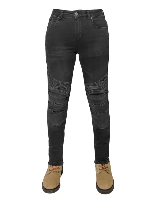 EVO Ultra Flexi Smoky Black Armoured Riding Jeans - Thumbnail