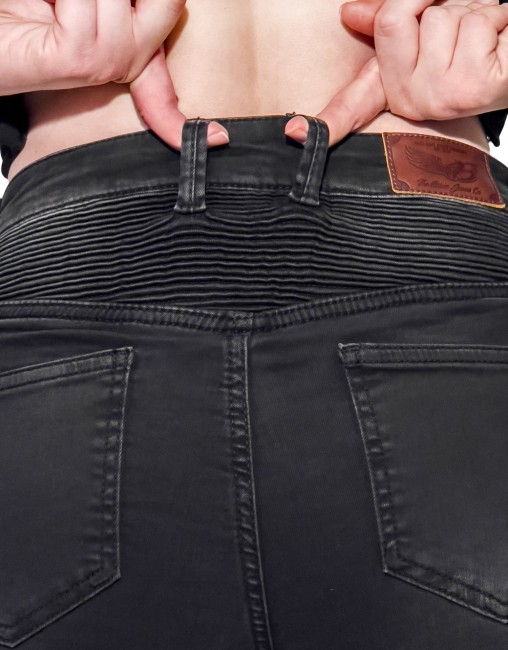 EVO Ultra Flexi Smoky Black Armoured Riding Jeans - 6