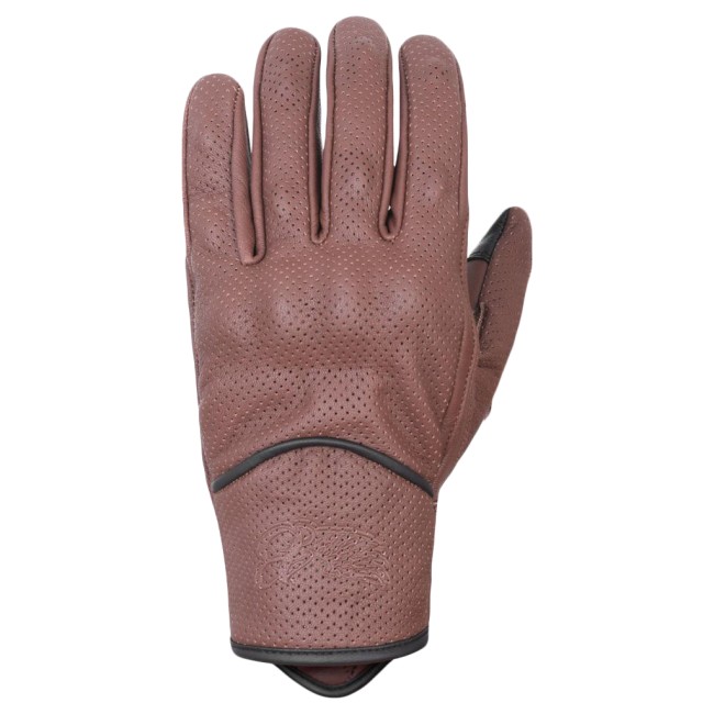 The Biker Jeans - FLX Leather Brown Korumalı Motosiklet Deri Eldiveni