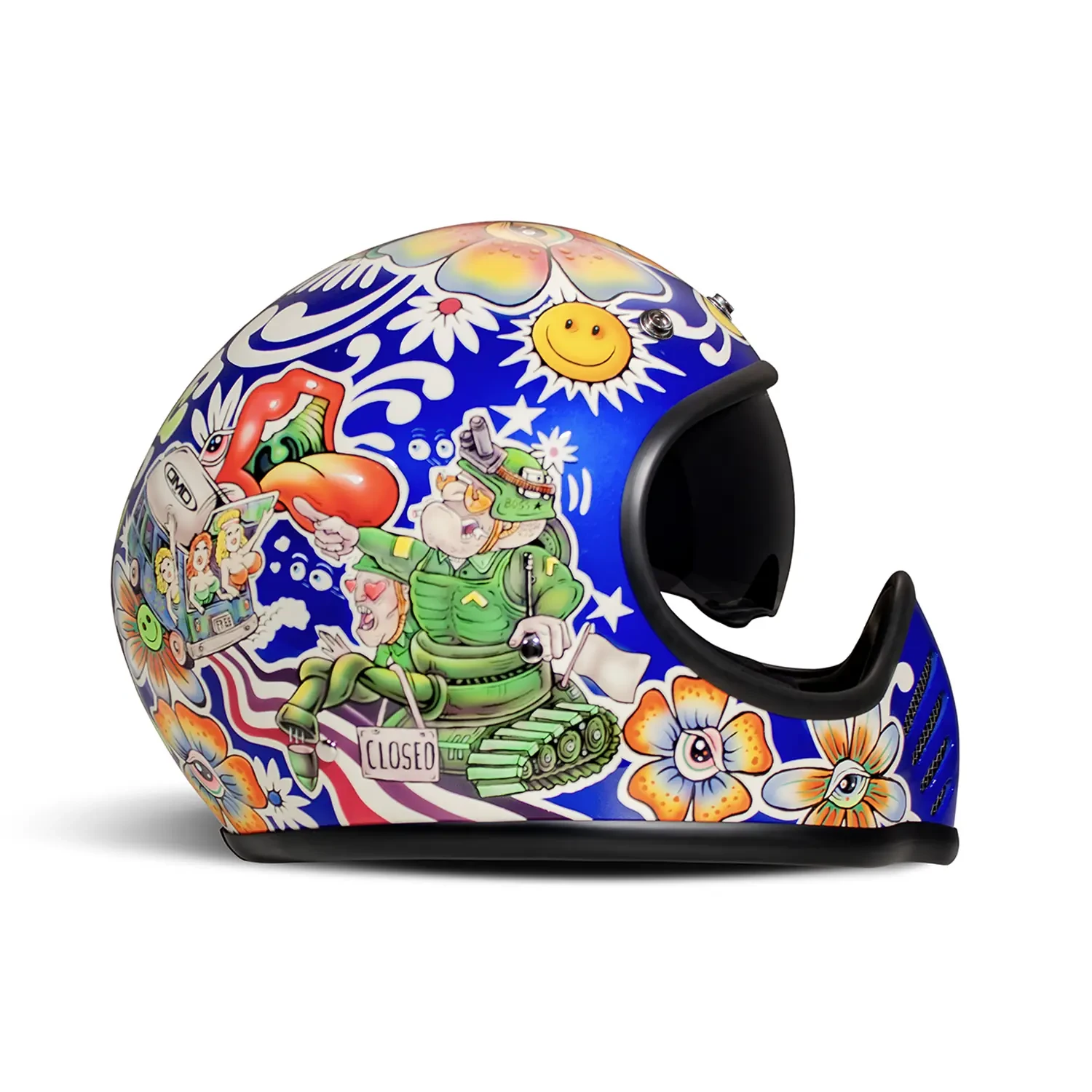 Fullface Seventyseven Flower Power Helmet - 1